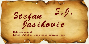 Stefan Jasiković vizit kartica